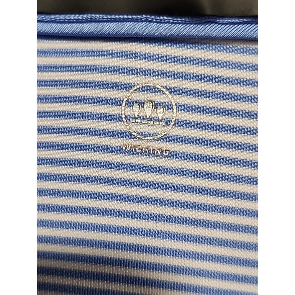 Ralph Lauren RLX Wicking Golf Polo, Mens L, Lt. Blue/White Striped Short Sleeve - Picture 3 of 15